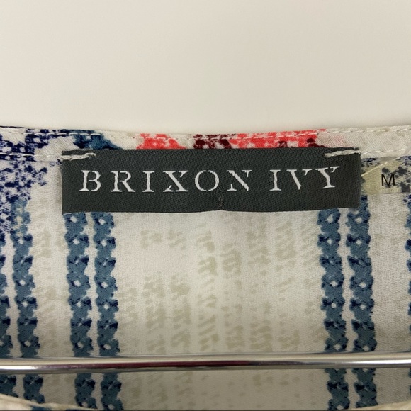 Brixon Ivy Stitch Fix Floral Cross Stitch Top M - Picture 5 of 8